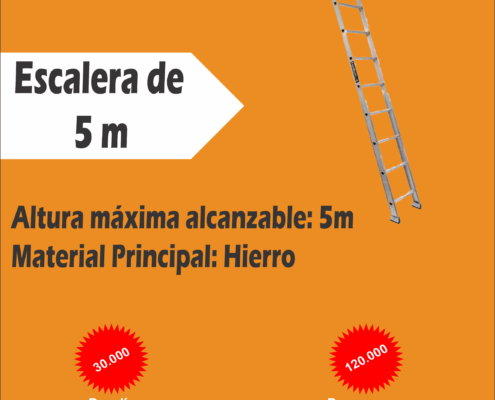 Alquiler de Escalera de 5 m Rentax