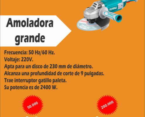 Alquiler de Amoladora grande Rentax