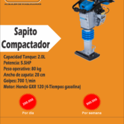 Alquiler de sapito compactador Rentax