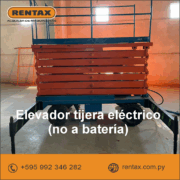 ¡En venta! Elevador tipo tijera eléctrico (sin batería) - ¡Oportunidad única!