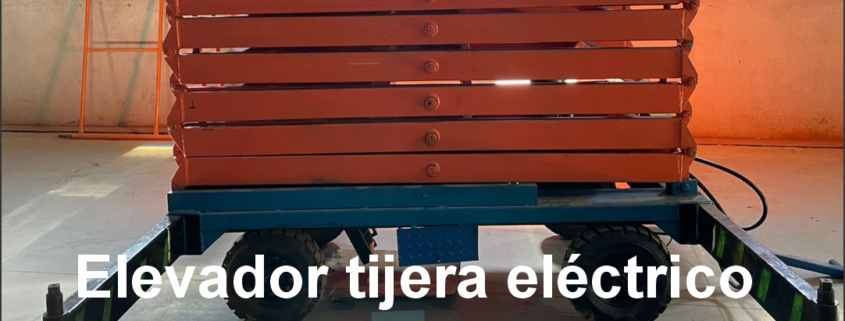 ¡En venta! Elevador tipo tijera eléctrico (sin batería) - ¡Oportunidad única!