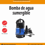 Alquiler de bomba de agua sumergible