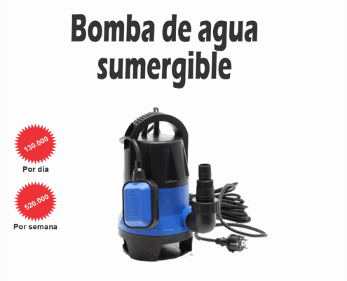 Alquiler de bomba de agua sumergible