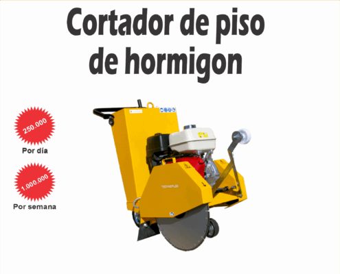 Alquiler de cortador de piso de hormigón