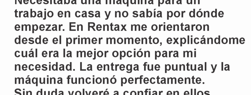 Clientes que vuelven a confiar en Rentax